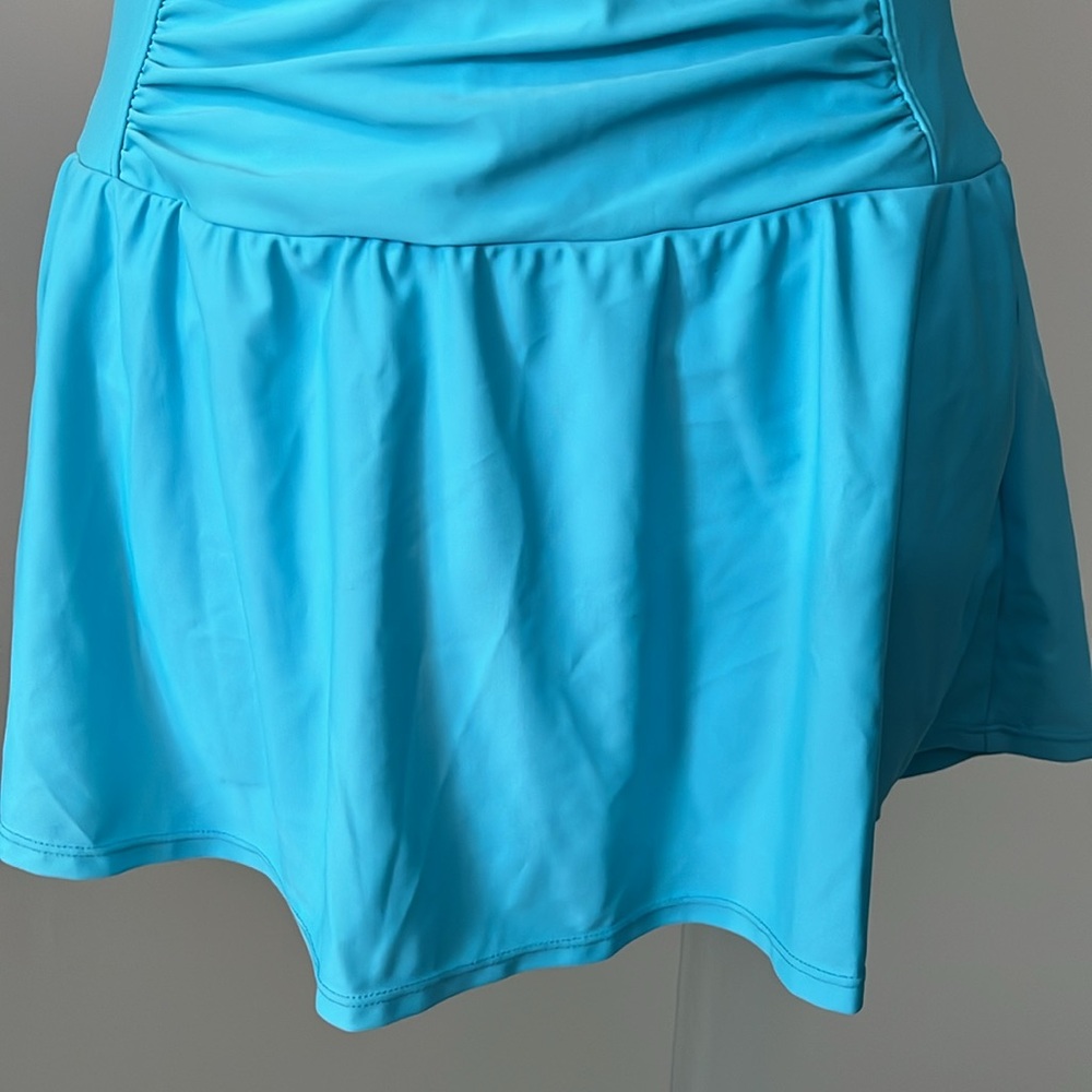 Turquoise Swim Dress - Picture 3 of 6